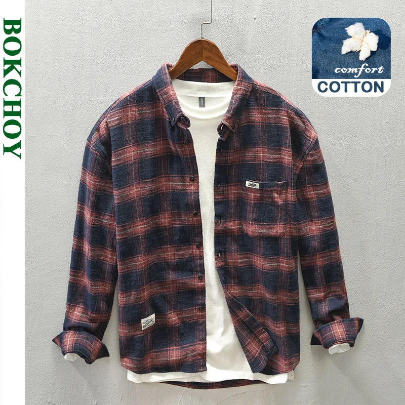 Flannel Shirt Lined - Camisa de manga larga informal a
