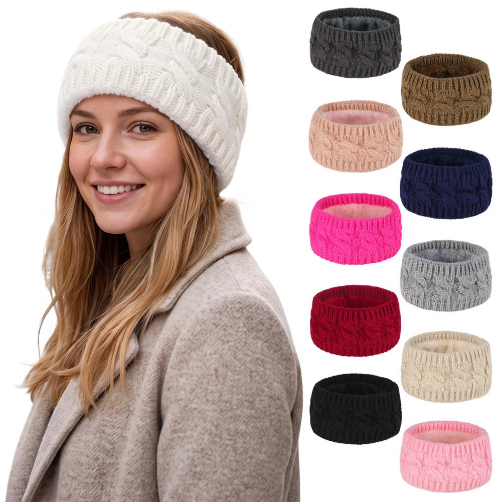 Fleece Ear Warmer Band - Calentadores de Orejas de Invierno para
