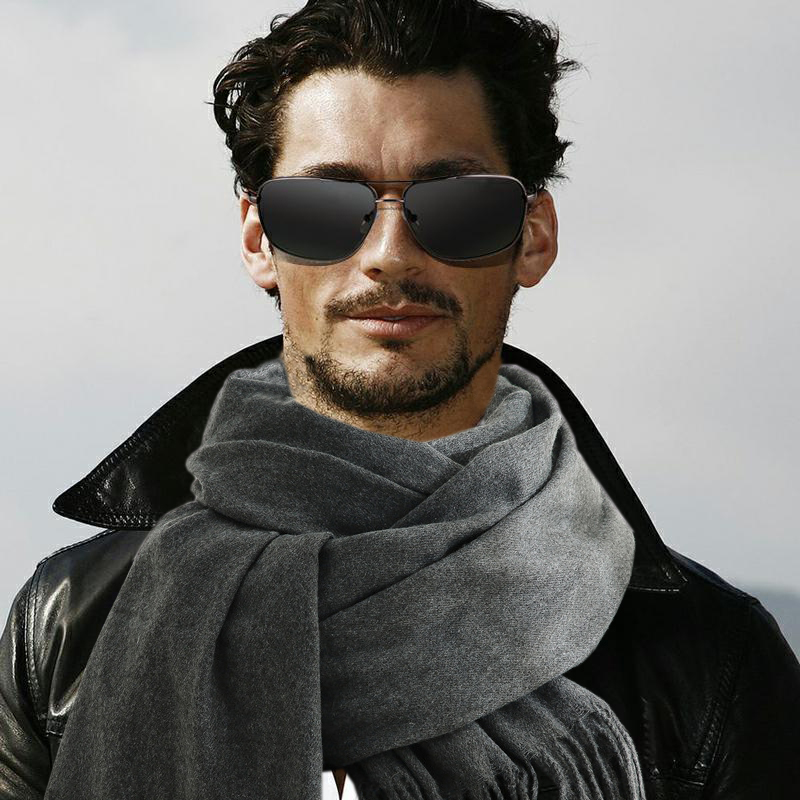 Wool Scarf Men - Bufanda de moda para hombre, bufanda