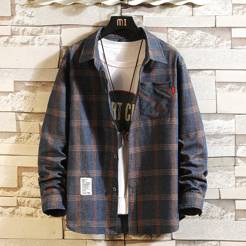 Flannel Shirt Lined - Camisa a Cuadros para Hombre, Verano