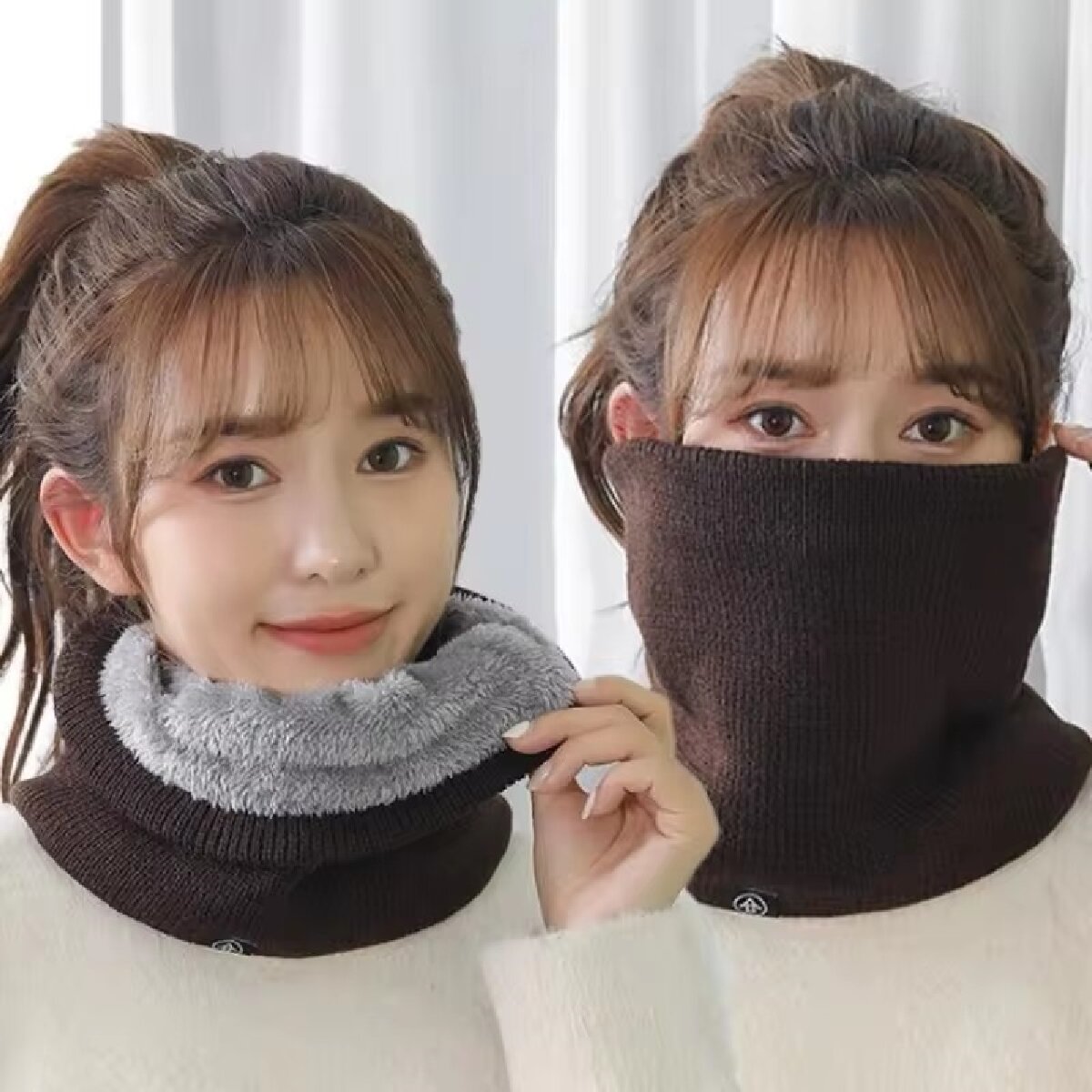 Bufanda de lana de punto para  - Winter Headband Fleece reseña y precio