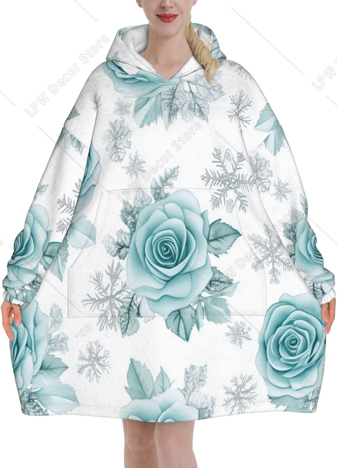 Manta con Capucha de Sherpa Az - Sherpa Hoodie Fleece reseña y precio