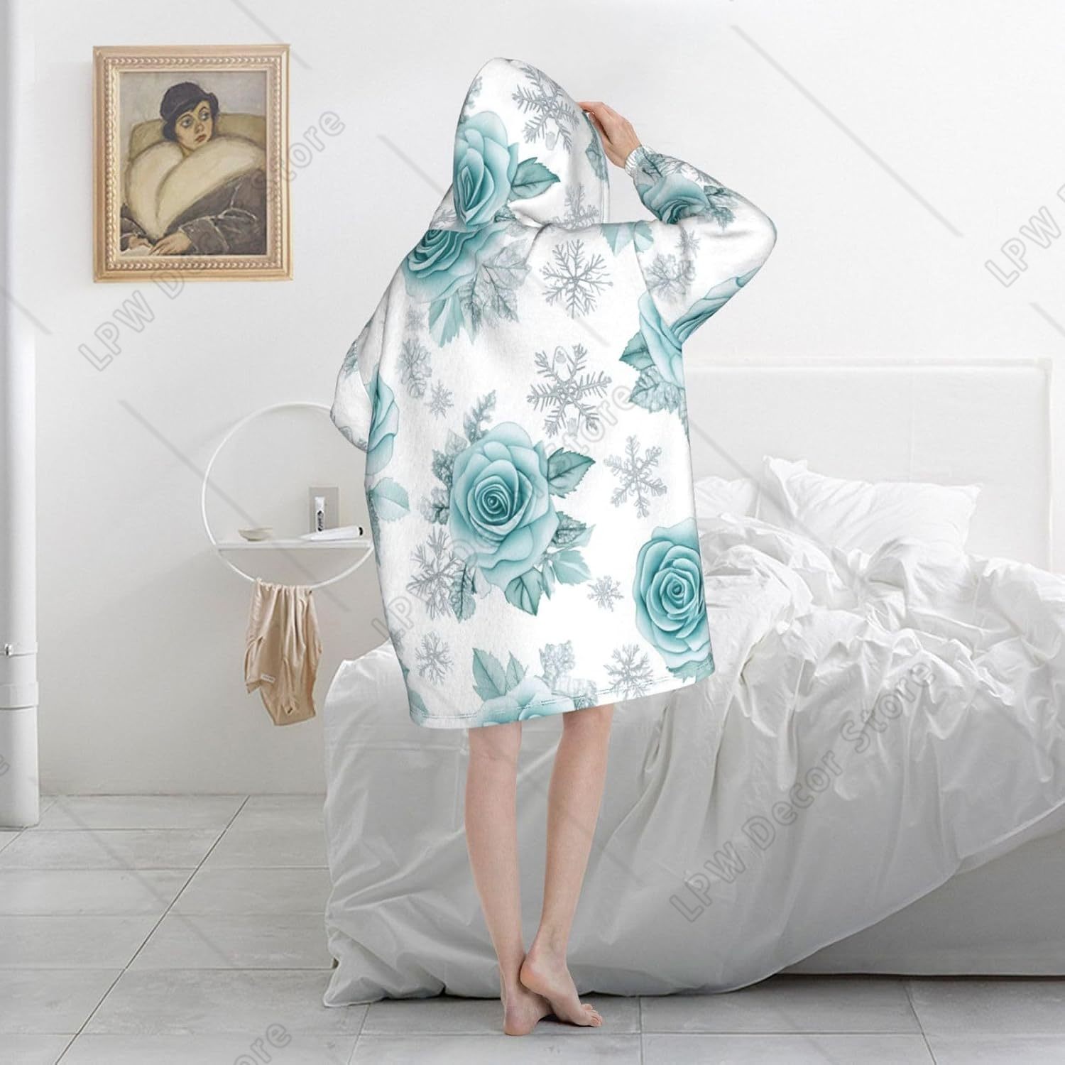 Manta con Capucha de Sherpa Az - Sherpa Hoodie Fleece reseña y precio