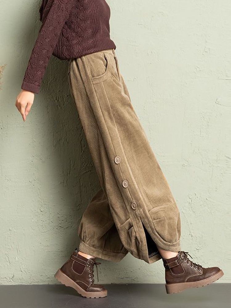 Pantalones coreanos de pana pa - Corduroy Pant Warm reseña y precio